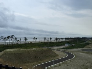 笹山地区から観る菖蒲田浜