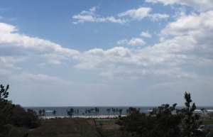 きずな公園から見る菖蒲田浜